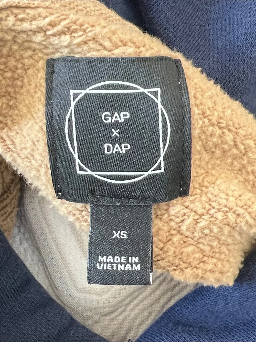GAP Brown Dapper Dan Kids Colourblock Logo Hoodie
